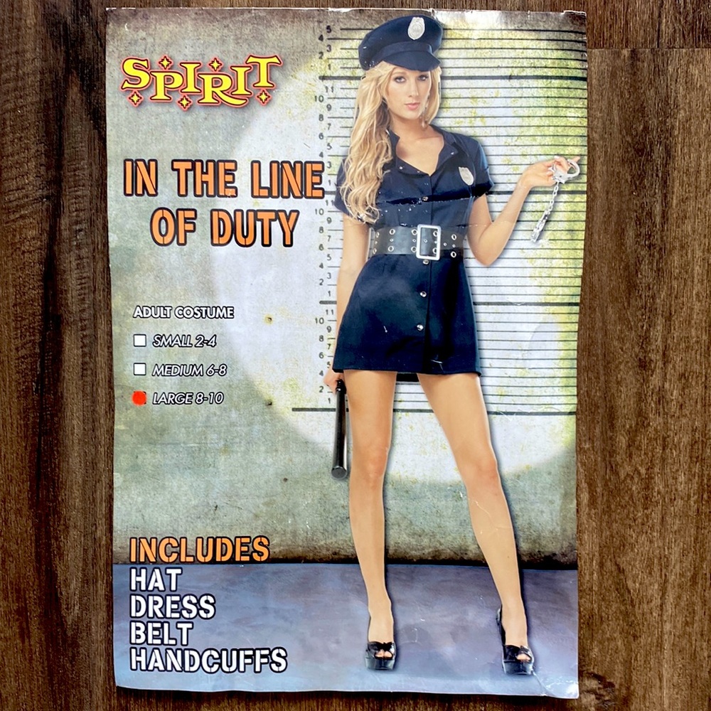 Women’s Police Halloween Costume Size L
